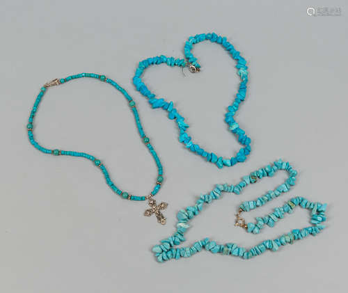 Sets Collectible AZ Turquoise Bead Necklaces