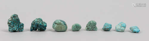 Fine AZ Turquoise Pebble Stone Beads