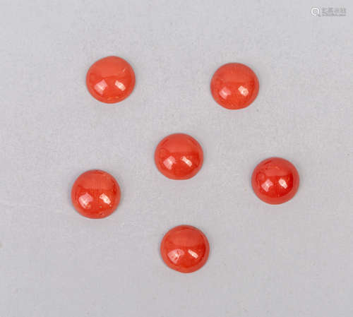 Set Collectible Coral Like Ring Cabs