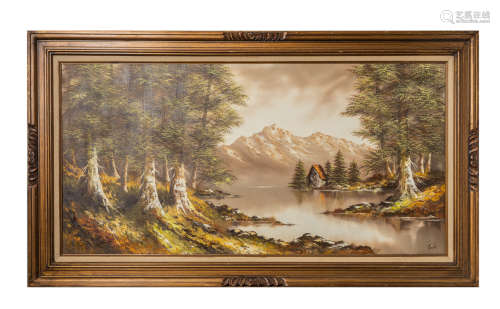 Purvis, Vintage Oil Painting on Canvas Landscapes