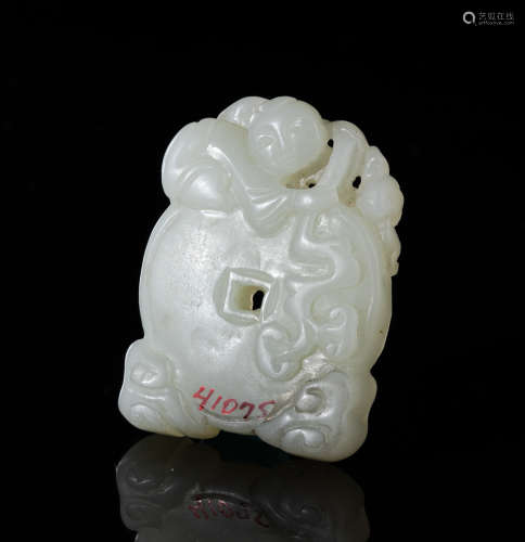 Chinese White Jade Toggle