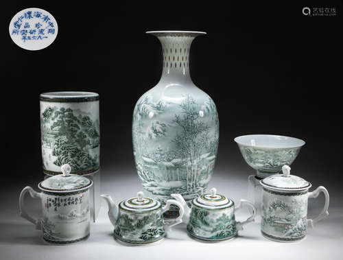 Important Chinese Famille Rose Porcelain Sets