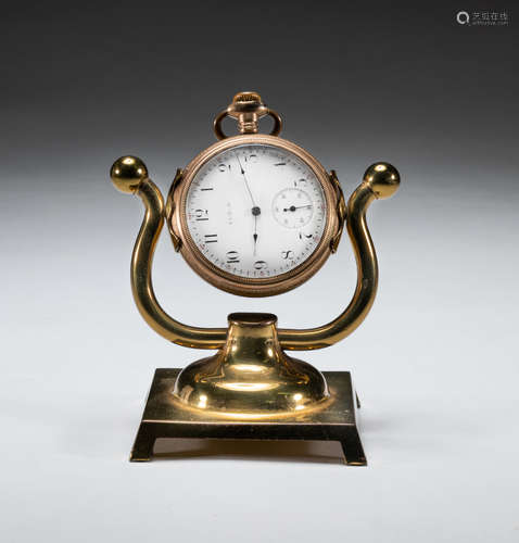 Fine Gilt Elgin Pocked Watch with Stand