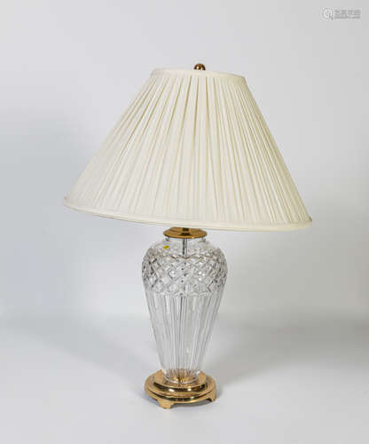 Designed Large Waterford Crystal Lamp