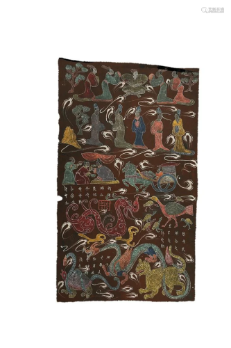 SILK PAINTING OF FIGURES