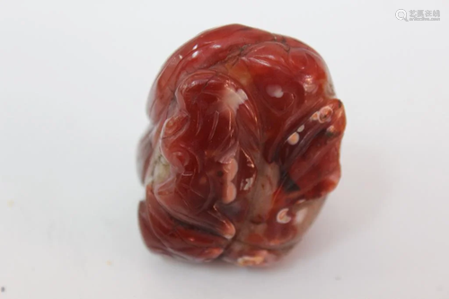 Chinese Agate Carved Ornament