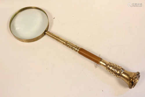 Large Magnifier w Brass Handle
