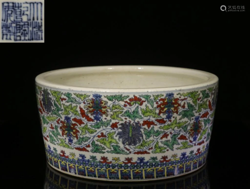 Republican Chinese Doucai Porcelain Washer,Mark
