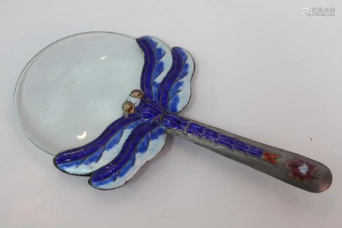 Enamel Handle Magnifying Glass