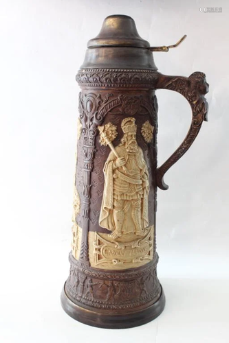 18th/19th.C Large French Bear Stein