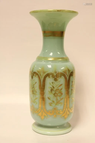 19th.C Opol Glass Vase