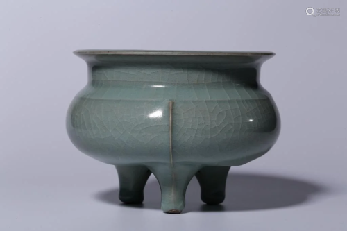 Qing Chinese Longquan Glazed Censer