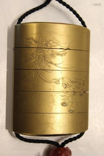 Japanese Lacquer Inro Box