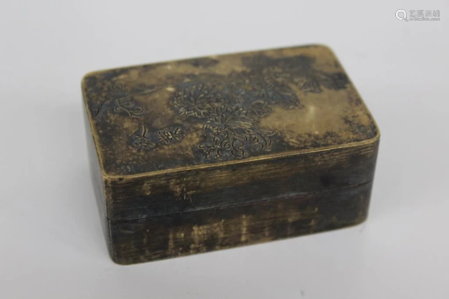 Chinese Bronze Ink Case