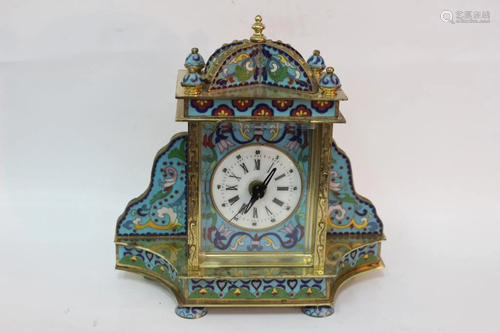 Chinese Cloisonne Clock