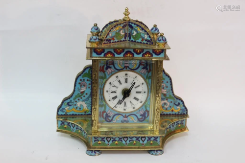 Chinese Cloisonne Clock