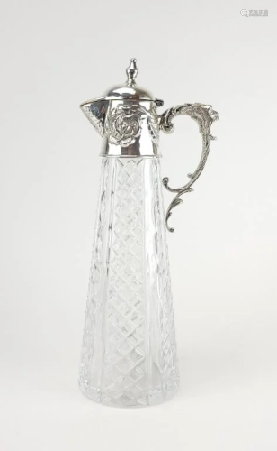 Antique Russian Silver Crystal Decanter
