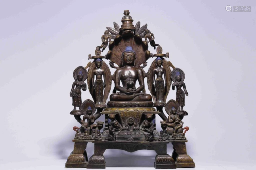 Qing Chinese Bronze Buddha