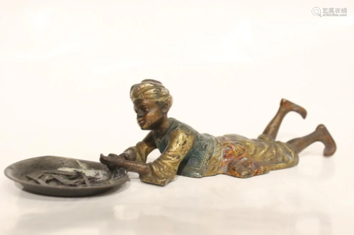 Vienna Bronze Laying Boy