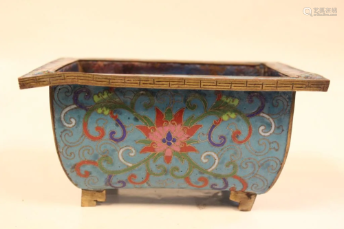 Chinese Cloisonne Planter