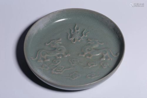 Chinese Ruyao Porcelain Plate