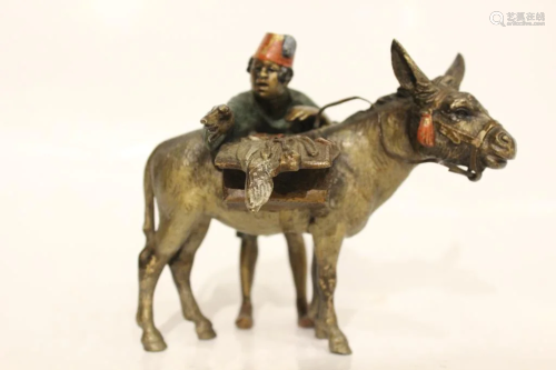 Vienna Bronze Men w Donkey