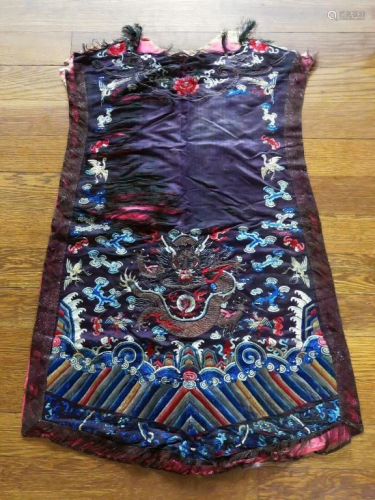 Gorgeous Antique Chinese Silk Robe