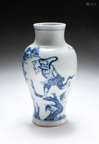 Chinese Blue White Red Porcelain Vase