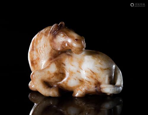 Chinese Ming Type Jade Horse Paper Weight