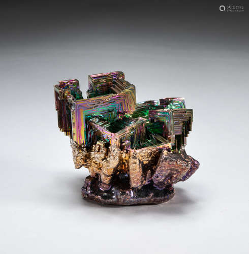 Collectible Mirage Titanium Bismuth Mineral Table Sculpture