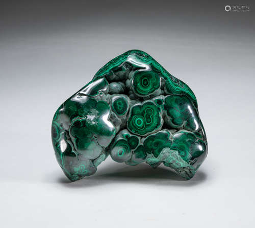 Beautiful Malachite Table Sculpture