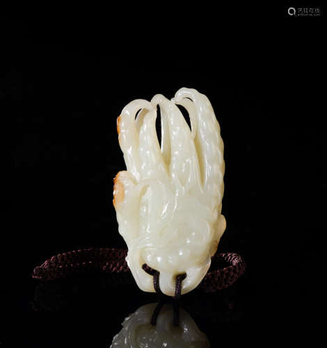 Chinese Russet Jade Carving Buddha Hand
