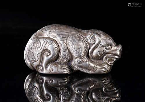 Japanese Old Silver Paper Weight