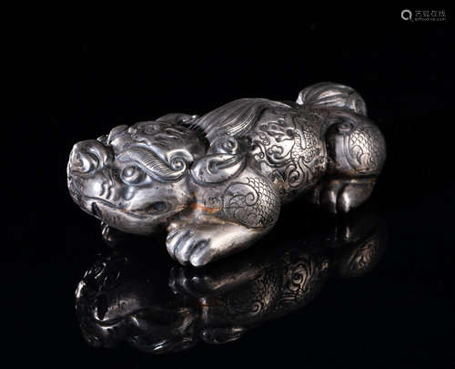 Japanese Old Silver Paper Weight