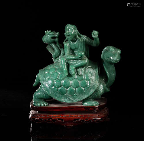 Large Chinese Jade Carving Luohan