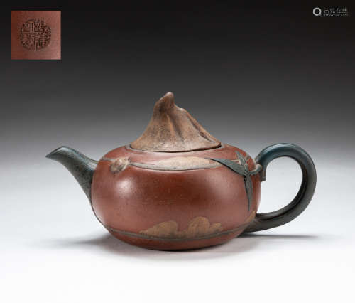 Designed Chinese Vintage Zisha Teapot