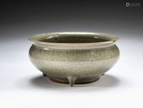 Chinese Celadon Glazed Porcelain Censer