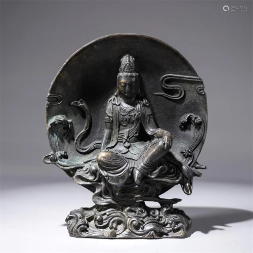 Bronze Seated Guanyin