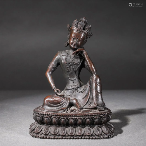 Bronze Seated Bodhisattva