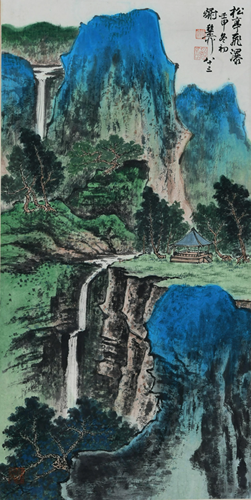 A Chinese Scroll Painting By Xie Zhiliu