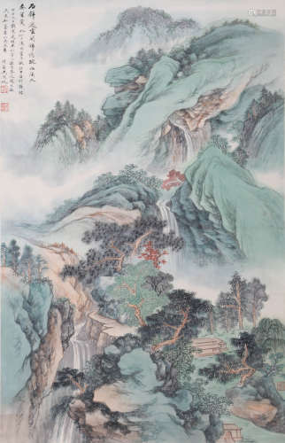 吴湖帆 山水 纸本立轴