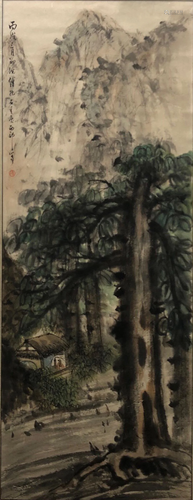 A Chinese Scroll Painting By Fu Baoshi