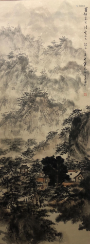 A Chinese Scroll Painting By Fu Baoshi