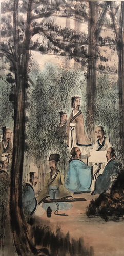 A Chinese Scroll Painting By Fu Baoshi