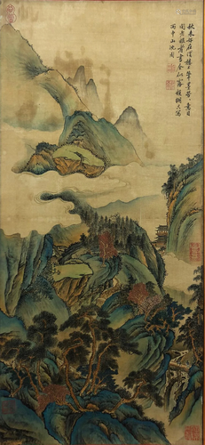 A Chinese Scroll Painting By Shen Zhou