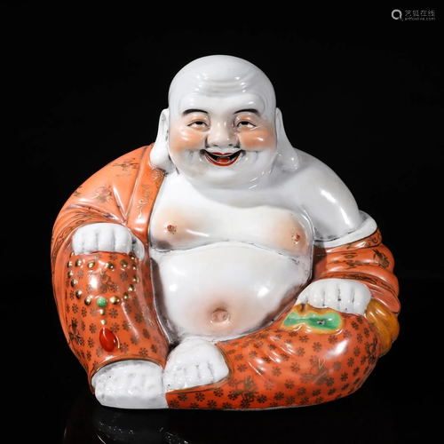 Iron-red and Gilt Budai