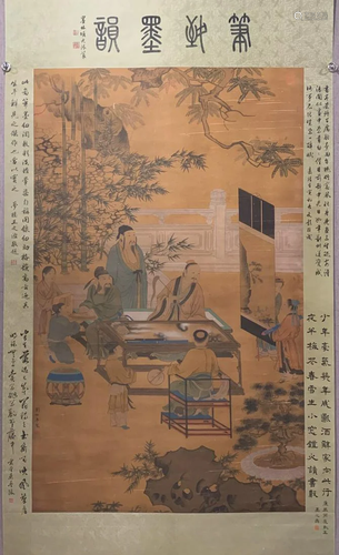 A Chinese Scroll Painting By Liu Songnian