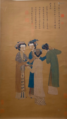 A Chinese Scroll Painting By Tang Yin