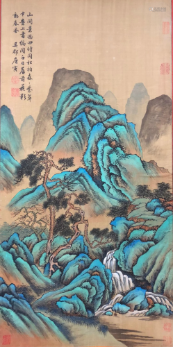 A Chinese Scroll Painting By Tang Yin