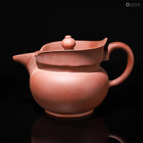 Yixing Glazed Monkâ€™s Cap Teapot